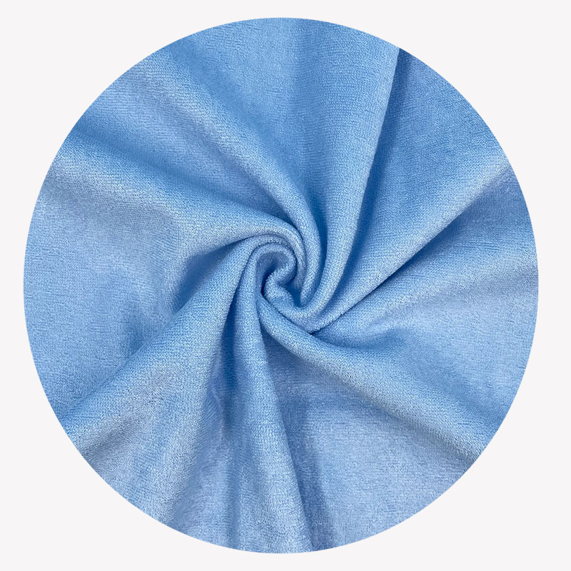 Bamboo/Polyester/TPU Terry--Light Blue