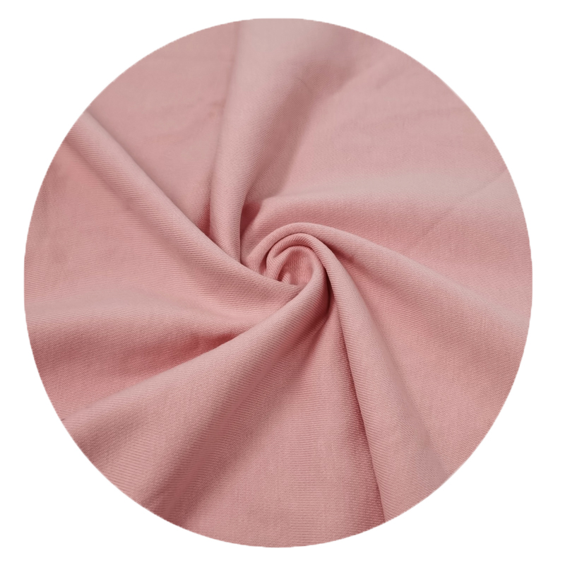 Bamboo/Cotton/Spandex Big Terry--Pink