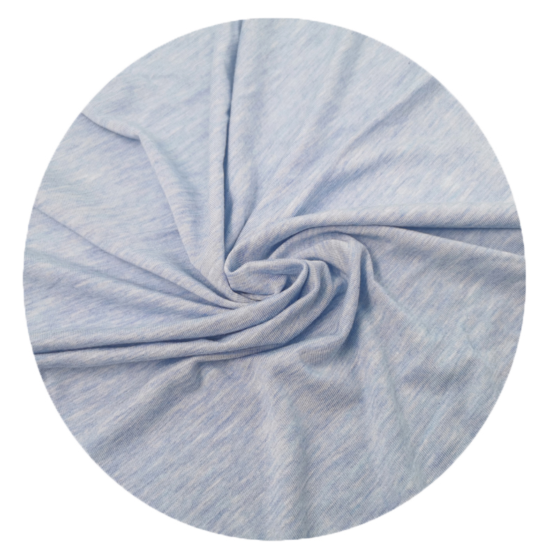 Chitosan/C/M/Sp Jersey--Heather Blue